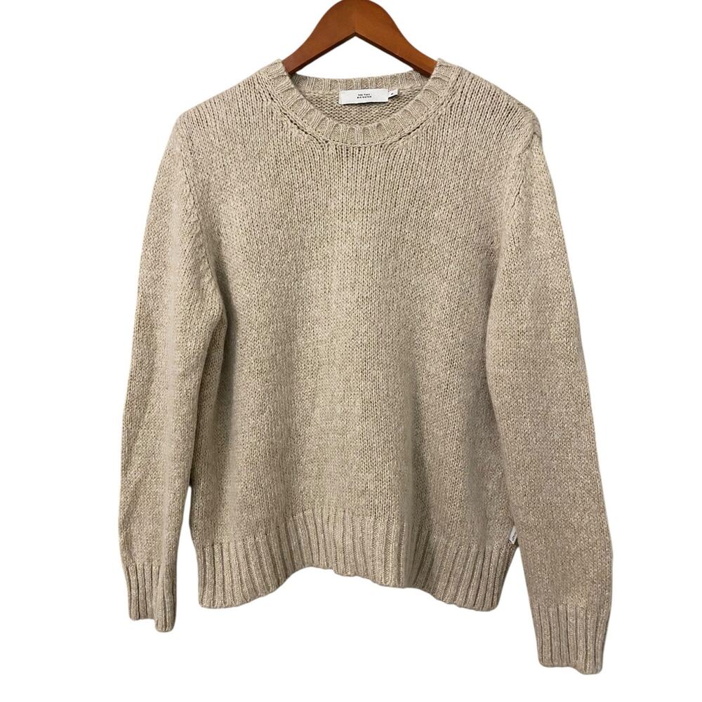 The Tiny Big Sister Crewneck Sweater FR 38 / US 6 Cream Beige Glitter Fisherman